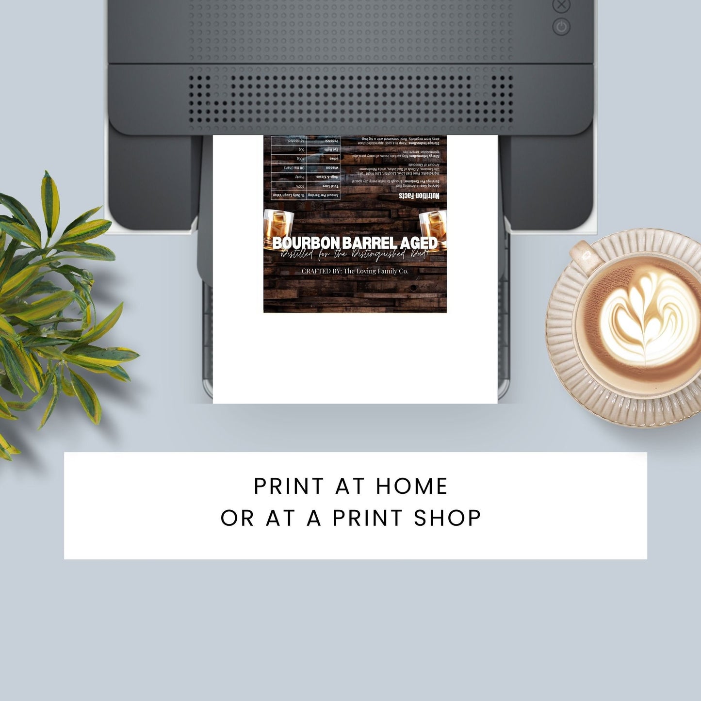 Image of a printable Fathers Day chocolate bar wrapper in a classic navy and green plaid design with the text HAPPY FATHERS DAY! on the front.