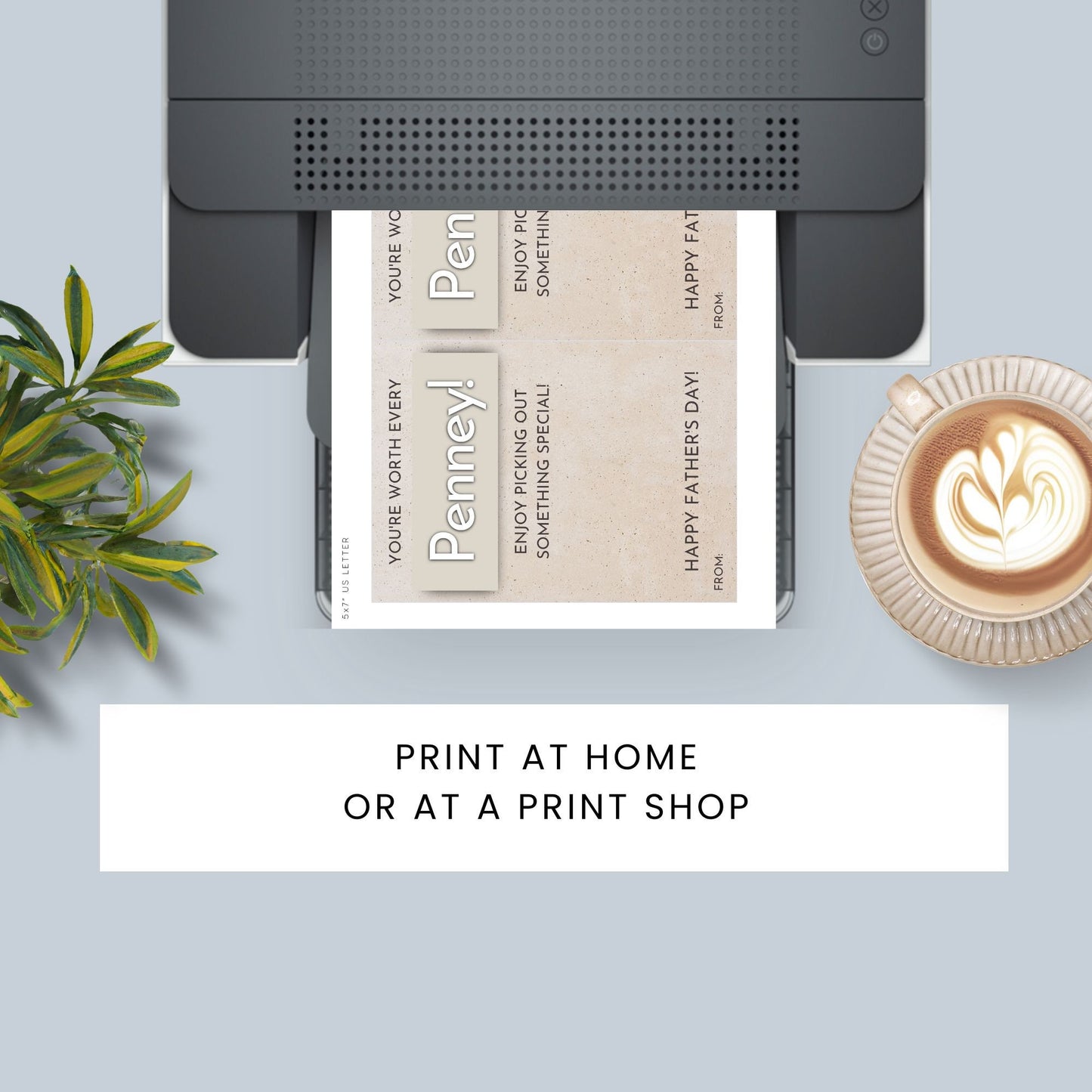 Fathers Day card featuring the phrase Youre worth every Penney! Enjoy picking out something special! Perfect for pairing with a JCPenney gift card.