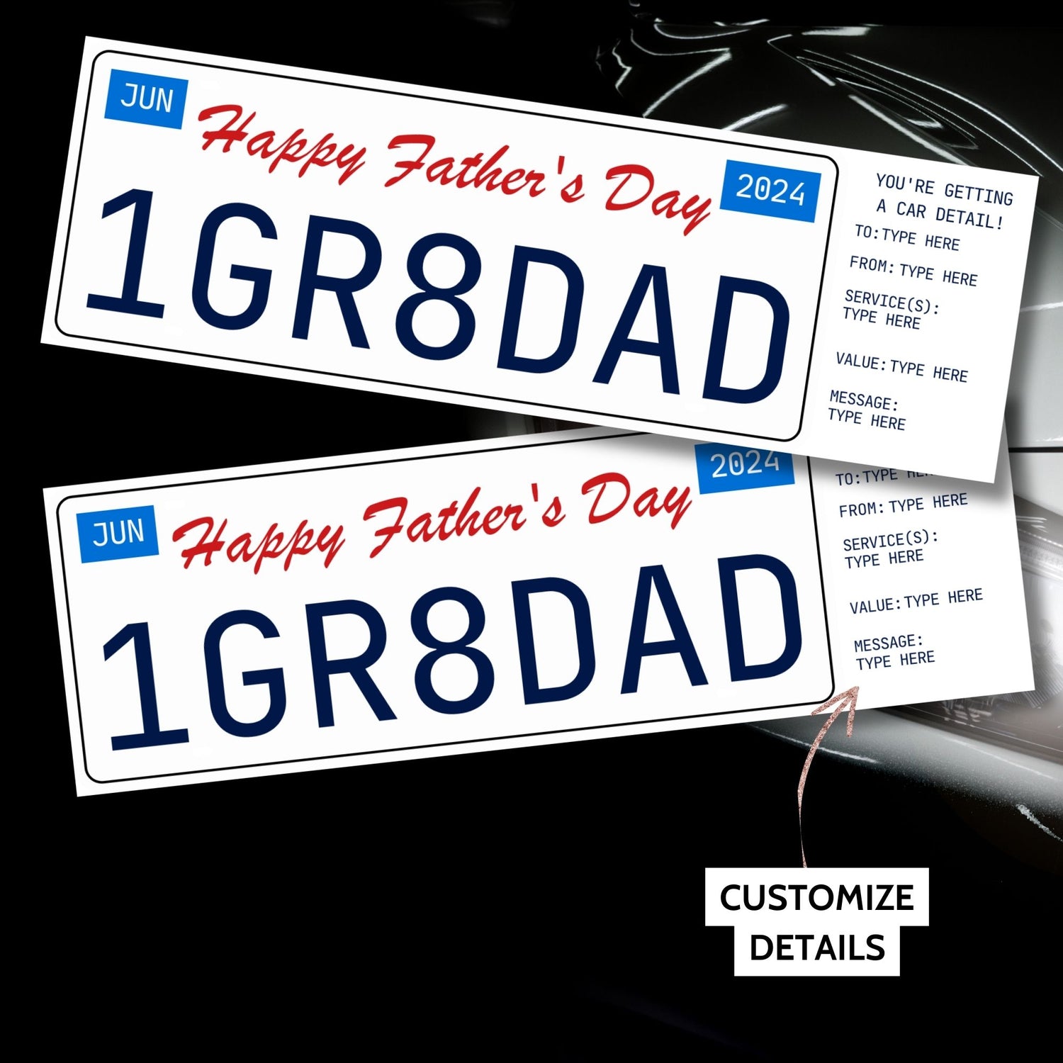 Father's Day Gift Certificates