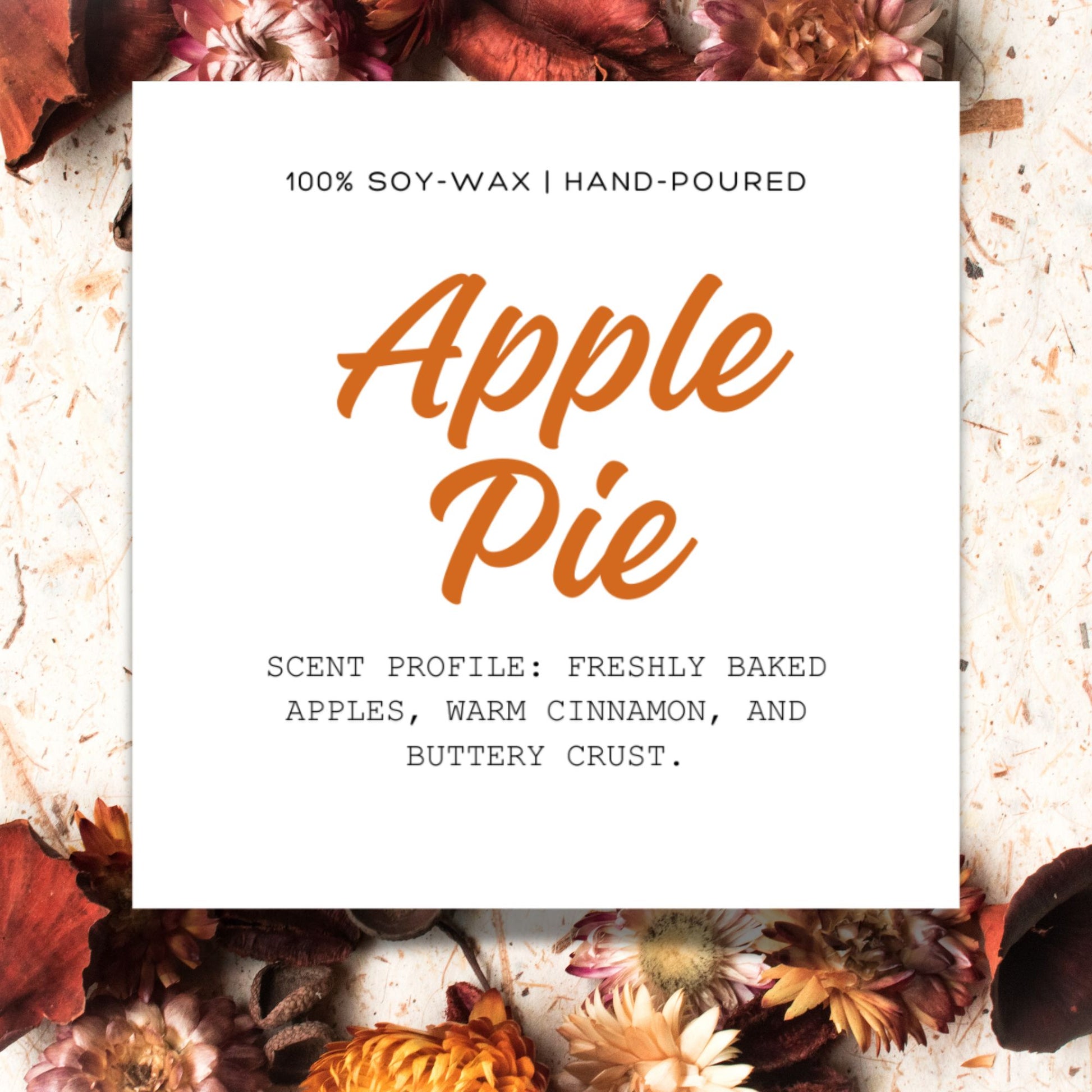 A set of 10 customizable Fall-themed candle labels for scents like Apple Pie, Caramel Pecan, and Vanilla Pumpkin. These 2.75-inch square labels are perfect for adding a personalized touch to handmade or store-bought candles and are available as editable templates.