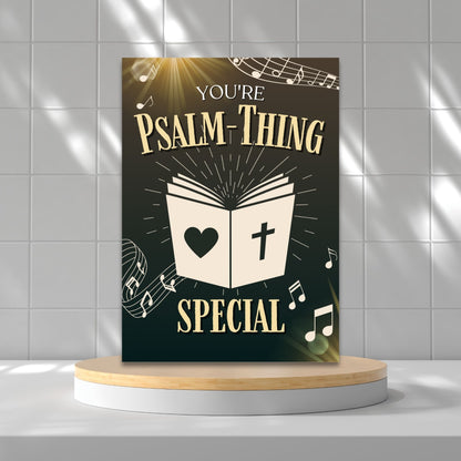 A Christian-themed printable Valentine’s Day card featuring the uplifting message “You’re Psalmthing Special.” Available in 5x7 PDF format and an 8.5 x 11 printable sheet (2 cards per page). Perfect for faith-based Valentine’s gifting, Christian encouragement, and Bible study groups.