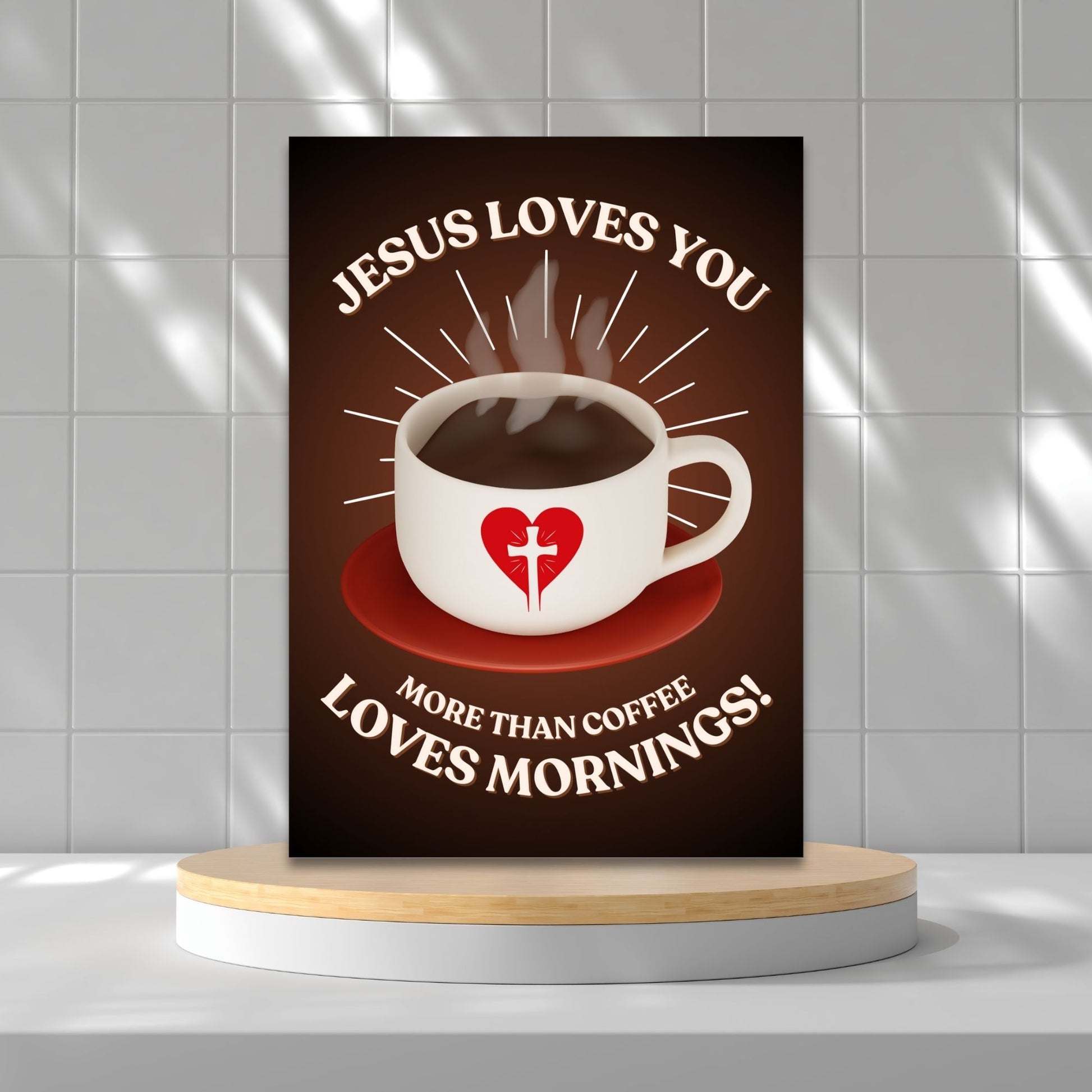 A Christian-themed printable Valentine’s Day card with the fun message “Jesus Loves You More Than Coffee Loves Mornings.” Available in 5x7 PDF format and an 8.5 x 11 printable sheet (2 cards per page). Perfect for faith-based Valentine’s gifting and Christian encouragement.