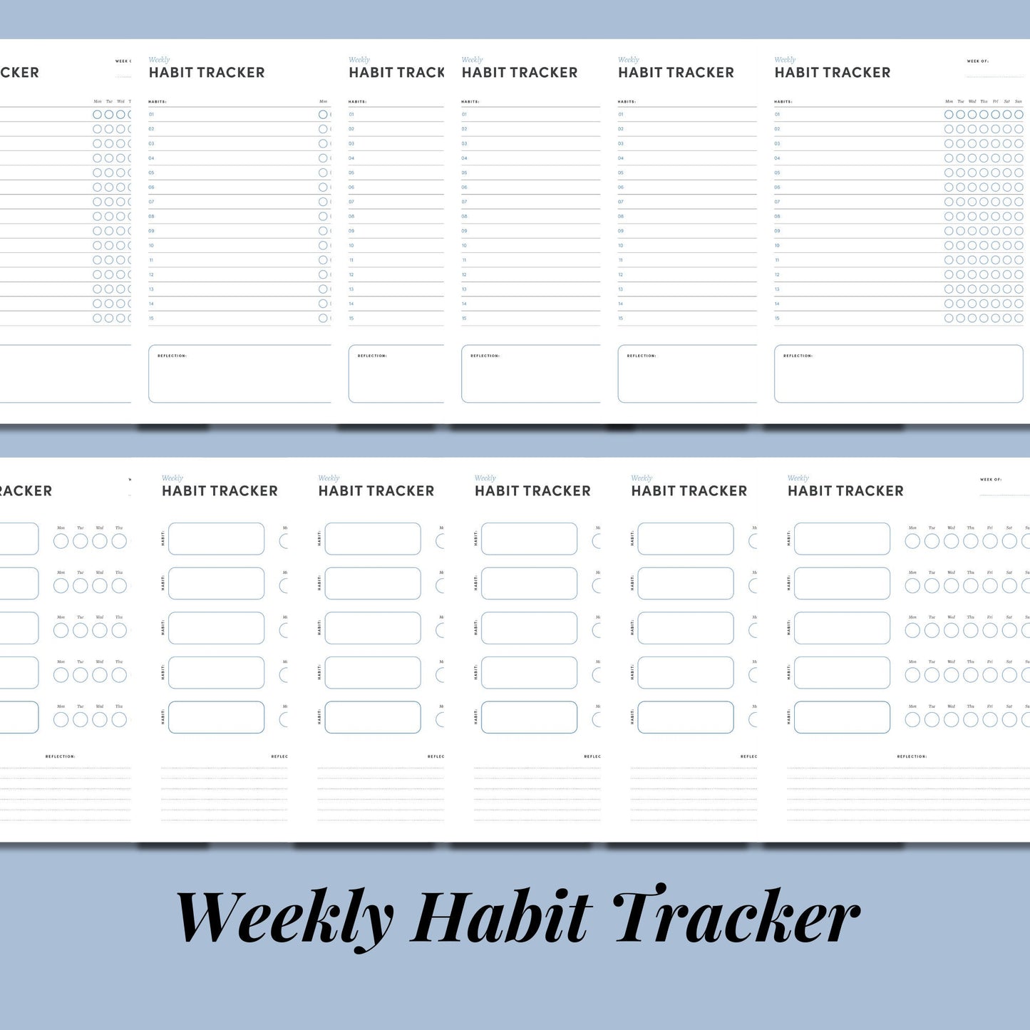 Weekly Habit Tracker Printable: Reach Your Goals with Ease