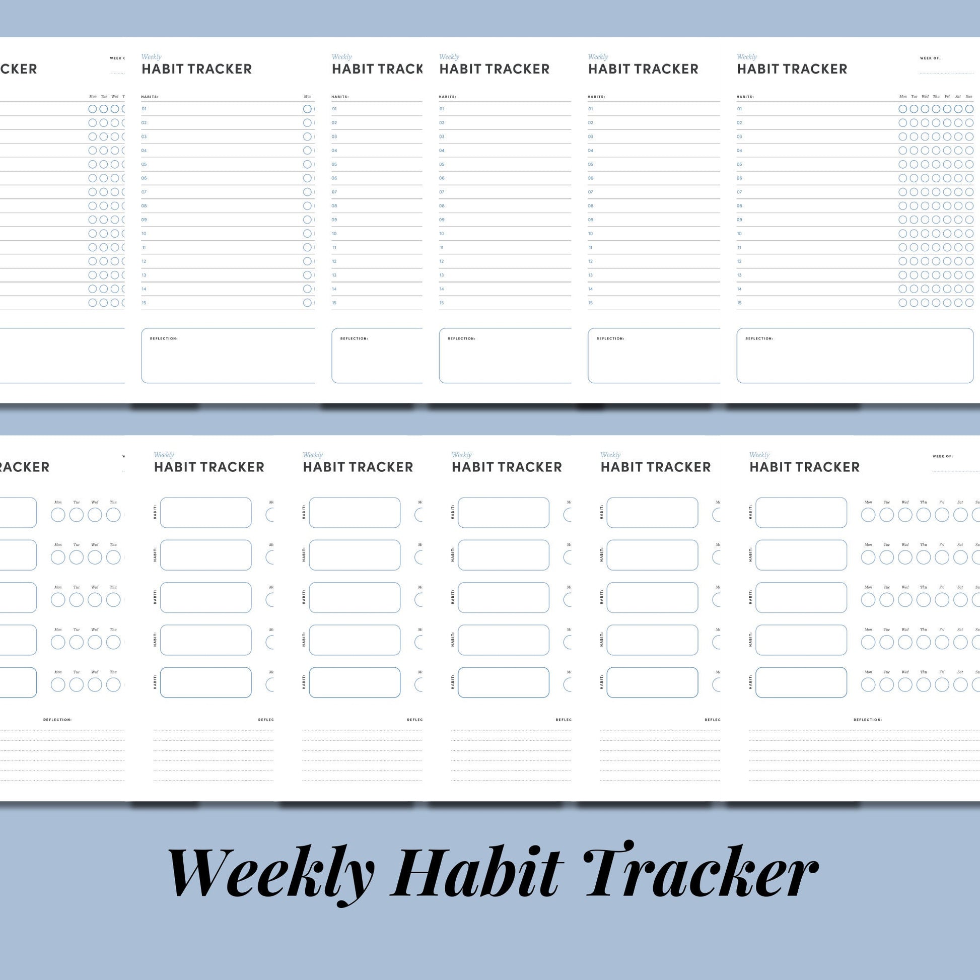 Weekly Habit Tracker Printable: Reach Your Goals with Ease