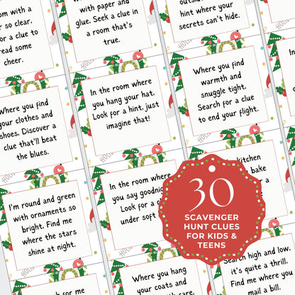 Ultimate Christmas Scavenger Hunt for Kids and Teens - 30 Fun and Festive Questions for Unforgettable Holiday Adventures - Home