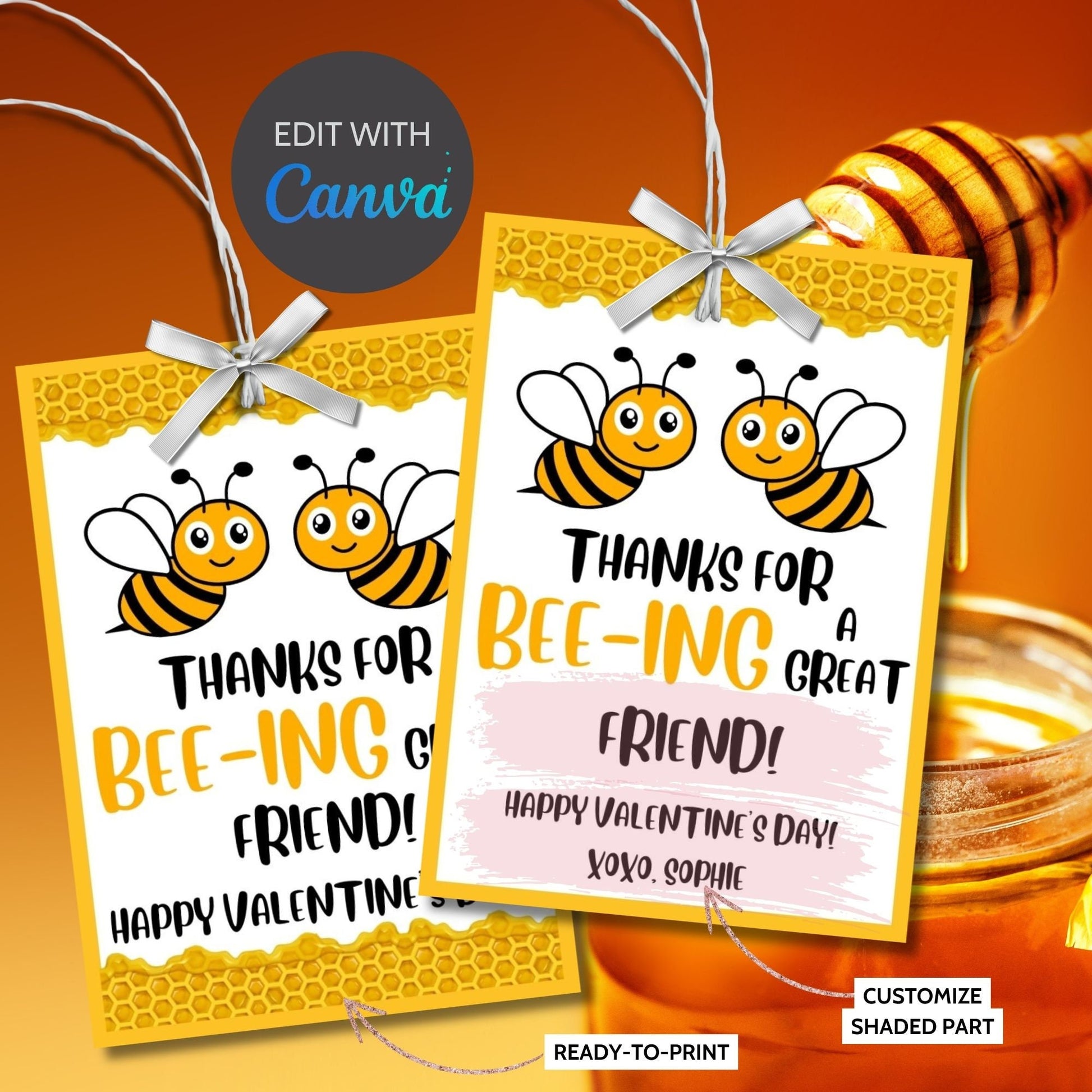 bee-valentine-printable-editable-tag-thanks-for-beeing-a-great-friend-teacher-mentor-nurse-client-sister-boss-kid-cute-pun-tag-bumblebee-given-crafted-wonders for 2 Sister Bees Free Printables Bee Valentine Printable Editable Tag Thanks for Beeing A Great Friend Teacher Mentor Nurse Client Sister Boss | Kid Cute Pun Tag | Bumblebee – Given Crafted Wonders for 2 Sister Bees Free Printables