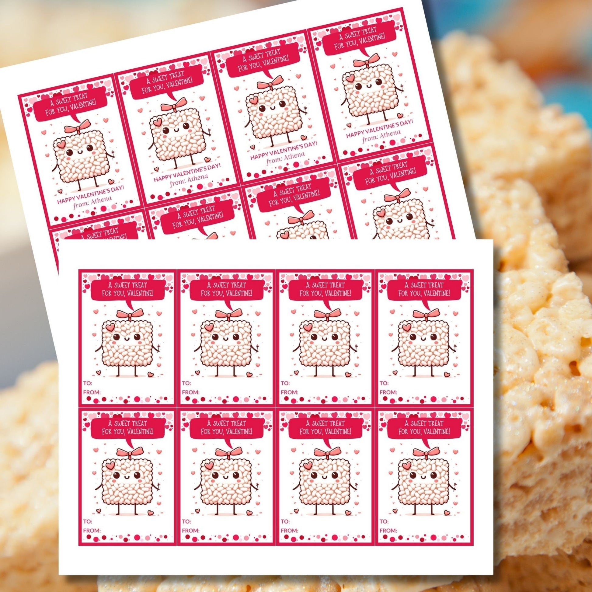 Rice Krispy Sweet Treat Printable Valentine Card Tag | Rice Crispies | Kids Classmate Classroom Friend Snack Bar Favor Tag | Editable Canva – Given Crafted Wonders rice-krispy-sweet-treat-printable-valentine-card-tag-rice-crispies-kids-classmate-classroom-friend-snack-bar-favor-tag-editable-canva-given-crafted-wonders