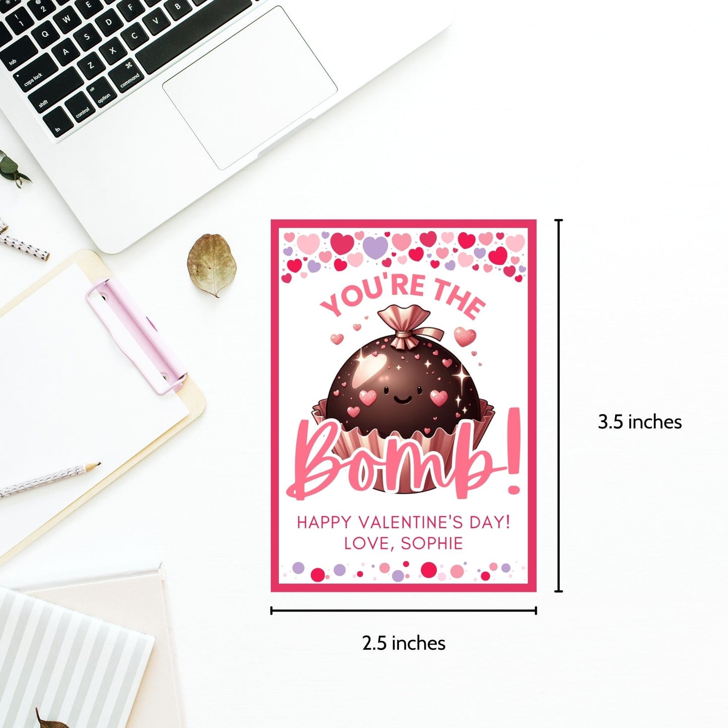 Hot Chocolate Bomb Editable Printable Tags | Youre the Bomb Tag | Hot Cocoa Stickers | Hot Cocoa Sticker | Friend Coworker Classmate Neighbor