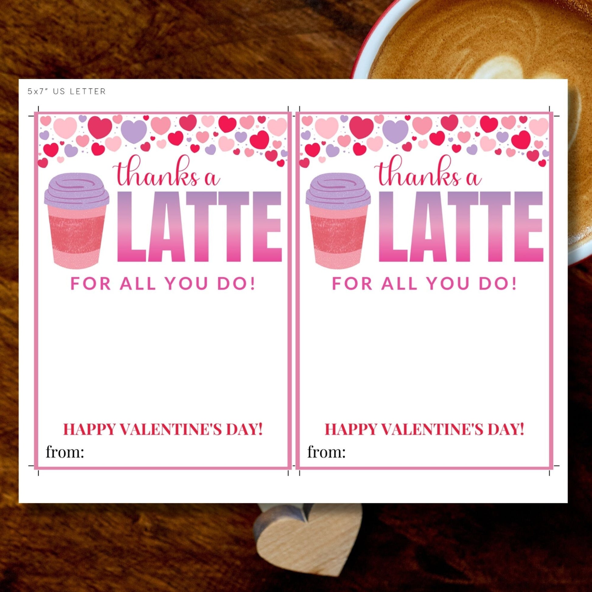 Valentine Sweet Treat Someone Sweet Gift Card Holder | Thanks a Latte | Teacher Nurse PTA PTO Coworker | Bundle Gift Card Holder