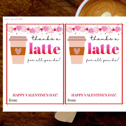 Valentine Sweet Treat Someone Sweet Gift Card Holder | Thanks a Latte | Teacher Nurse PTA PTO Coworker | Bundle Gift Card Holder