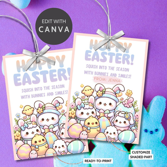 Easter Employee Appreciation Tags | Gift Tag | Editable Staff Survival Kit Tag | Such A Treat Working With You | Staff Appreciation