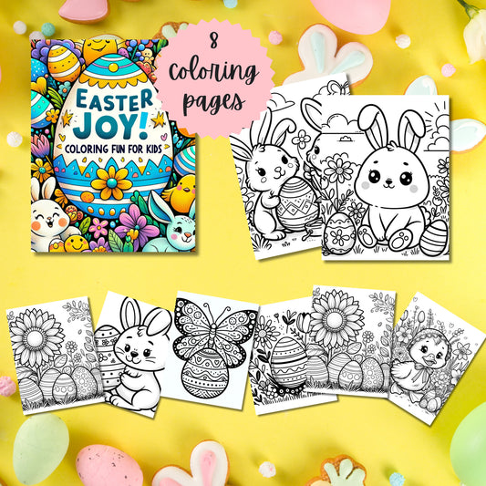 Easter Coloring Pages | Kids Coloring Sheets | Easter Bunny Digital | Easter Coloring Book | Easter Coloring Sheet | Easter Printable