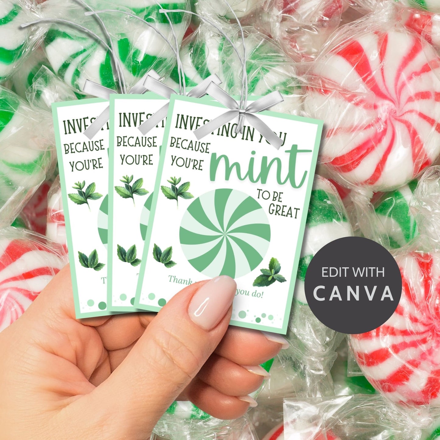 Mint Candy Employee Appreciation Gift | Investor Teacher Bus Driver Friend Coworker Staff Office Team Lender Broker Realtor Thank You