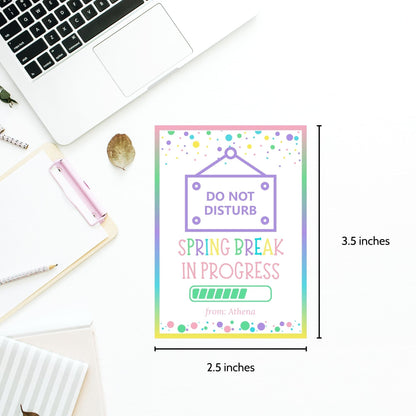 Teacher Gift Tag | Schools Out | Spring Break | Student Gift Ideas | No School | Field Trip Sticker | Spring Relaxation Tag | Relax Unwind