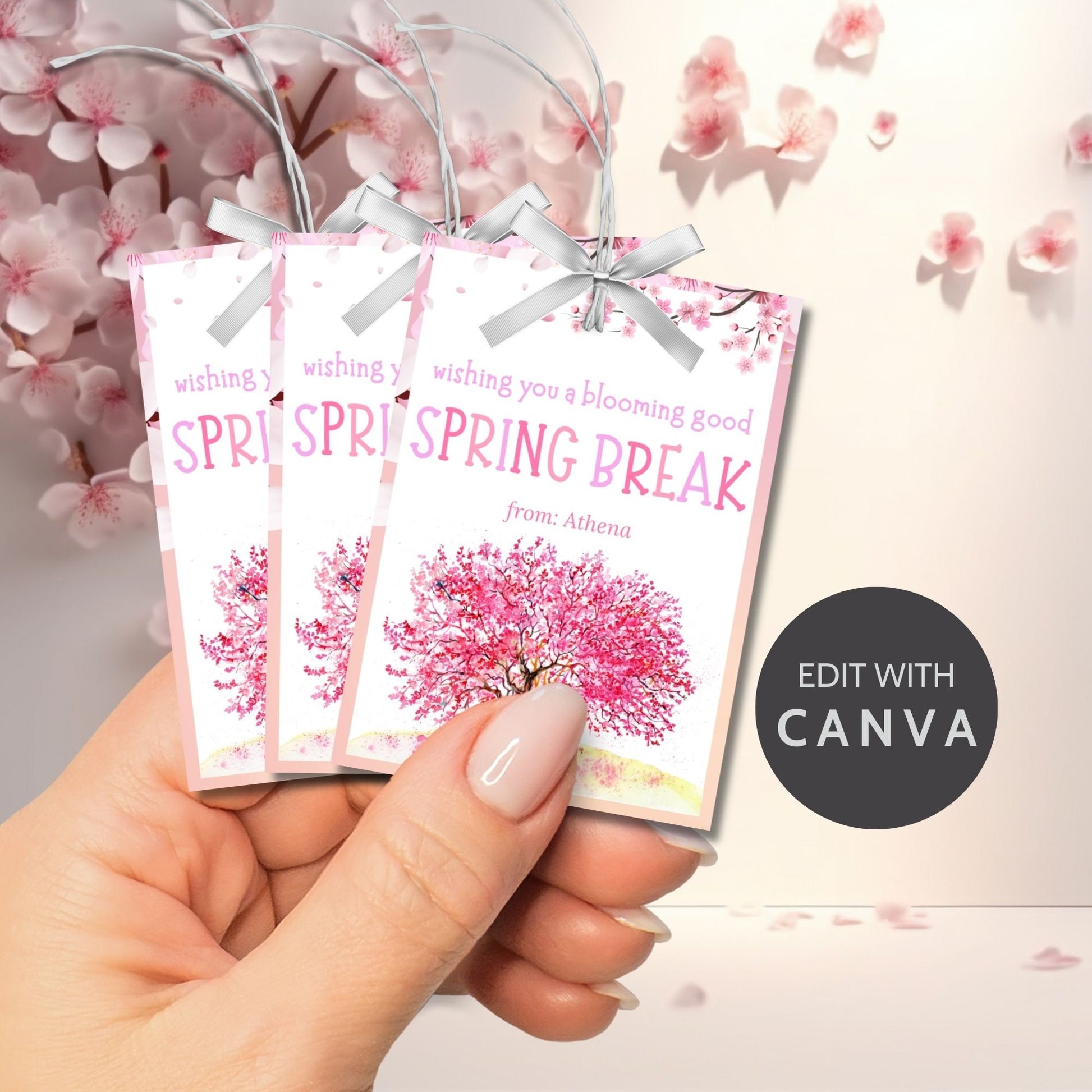 Teacher Gift Tag | Schools Out | Spring Break | Student Gift Ideas | No School | Field Trip Sticker | Spring Blossoms Tag | Spring Bloom