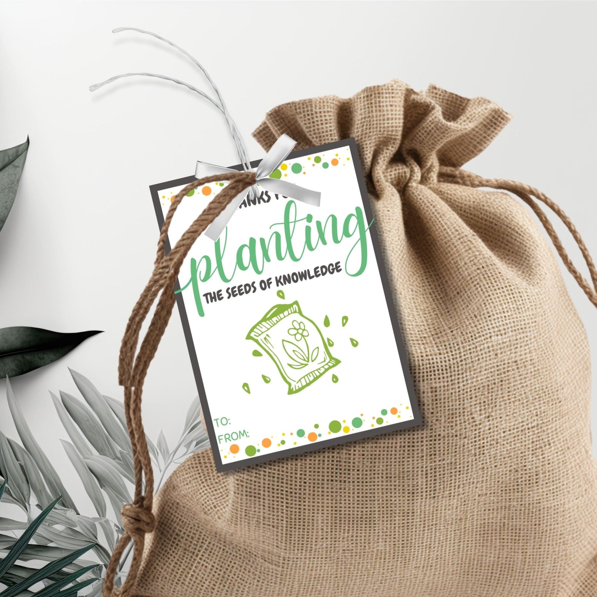 Teacher Appreciation Gift Tags | Teacher Gift Spring | Teacher Appreciation Printable Tags | Plant Me | Seeds Flower Grow Gift