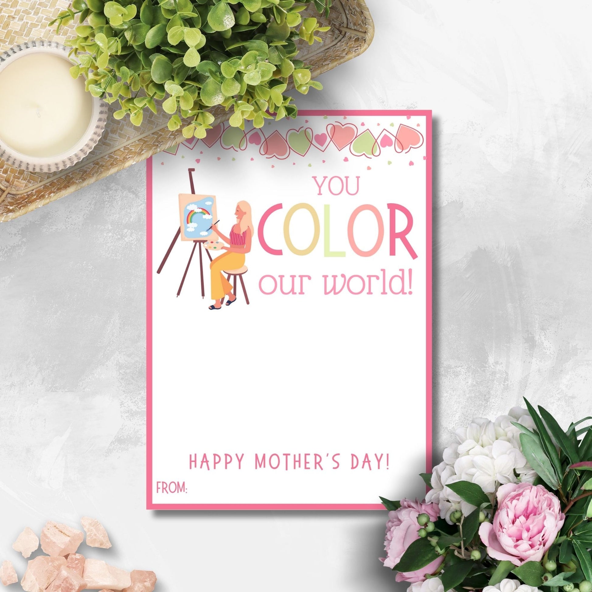 Mothers Day Gift Gift Card Holder Artist Painter Architect Gift Card Gift for Mom Admin Day Teacher Sis Girlfriend Dog Mom