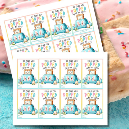 Pop Pastry Easter Printable Editable Tag | Easter Toaster Tart Label | Easter Toaster Pastry Sticker | DIY Class Easter | Kids Classroom