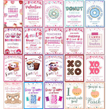 Youre Knot Your Average Friend pretzel-themed gift tags, editable in Canva for a heartfelt thank-you snack.