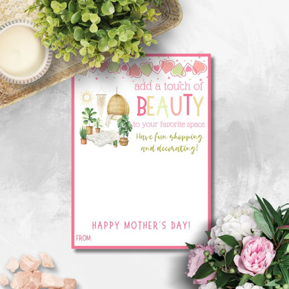 Mothers Day Gift Gift Card Holder Home Organization Gift Mom Gift Card Gift for Mom Admin Day Teacher Sis Girlfriend Dog Mom