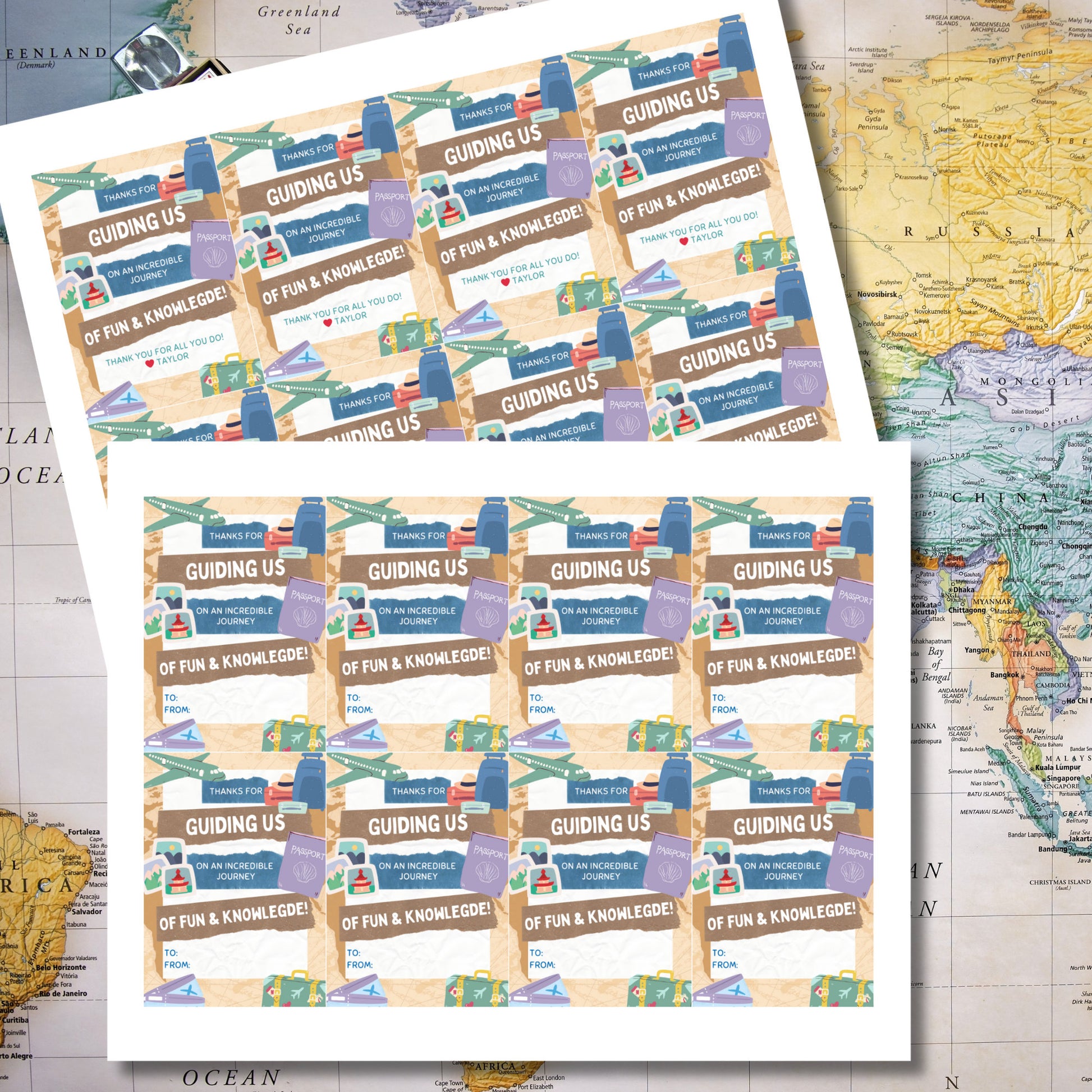 Travel Themed Teacher Appreciation Week | Instant Download | Printable Appreciation Week Of Events | Employee Nurse Staff